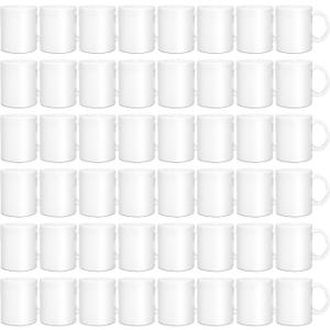 SUBLOVER Set of 48 Sublimtion Blanks Ceramic White Tazas Para Coffee Mugs 11OZ Sublimation Cups Bulk For Christmas for Mug Press Machine