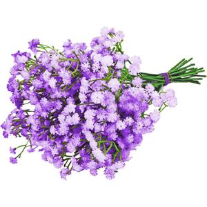 ABAJI Tiny Babys Breath Artificial Flowers Gypsophila Real Touch Flowers for Wedding Party Home Garden Decoration 12 inch in Length Small and Short