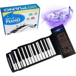 88 Keys Roll Up Piano Keyboard, Portable Piano With Storage Bag, Foldable Keyboard Travel Piano for Kids and Adult