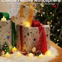 Amagic 50Pack Flameless LED Tea Lights Candles Battery Operated, Electric Fake Tealight Candles for Votive, Halloween, Christmas, Home Decor, Wedding, Table Decor (50Pack) (White)