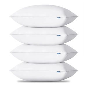 CozyLux Pillows Queen Size Set of 4, Hotel Quality Bed Pillows for Sleeping 4 Pack, Cooling Pillows for Side Back and Stomach Sleepers, Down Alternative Luxury Soft Supportive Fluffy Pillows (18x28)