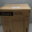 ecozy Nugget Ice Maker Countertop, Smart Pebble Ice Machine with APP Control, 44 lbs Per Day Soft Pellet Chewable Ice with Self-Cleaning, Black