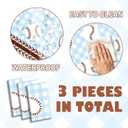 3 x 3pcs Baseball Tablecloths Blue Checkered Gingham Birthday Party Disposable Plastic Table Cloths Rectangle Waterproof for Baseball Sports Party Decorations 54"x108" (Red Baseball, 54" x 108")