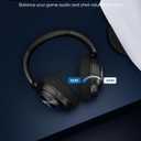 INGA Wireless Gaming Headset for PS5, PS4, PC, Mac, Switch, Game/Chat Balance for PS5/4, 2.4GHz/Bluetooth 5.2, ENC Noise-Cancelling Mic, 7.1 Surround Sound, 3.5mm Wired for Xbox Controller (Blue LED)