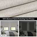 LazBlinds No Drill Roman Shades, Blackout, 31" W x 72" H, Beige