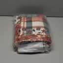 Christmas Area Rug 2x3 Washable Entryway Door Mat Non Slip Patchwork Throw Mat Xmas Tree Bathroom Area Rugs Stain Resistant Soft Holiday Decor Checkered Rugs for Living Room Bedroom Kitchen, Red