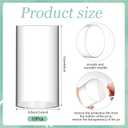10 Set 6 Inch Acrylic Cylinder Vases for Centerpieces with Pearl Filler Clear Plastic Flower Vase for Wedding Centerpieces Birthday Party Home Table Decorations