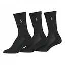 Lauren Ralph Lauren 3-Pack Sport Cushion Crew Sock 7310PK 9-11 Shoe Size 5-9/ Black