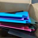 Extra Capacity Plastic Hanging File Folders,12 Pack Reinforced Expanding Hang Folder Letter Size,Accordian Pocket,Heavy Duty 2 Inch Expansion,Hanging Folder Organizer for Office Home,Assorted Colors