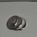 MR.SIGA Kitchen Sink Strainer, Stainless Steel Sink Drain Strainer, Dishwasher Safe, Outer Diameter 4.4 inch/11.2cm, Inner Diameter 3 inch/7.6cm, Pack of 3 (Silver)
