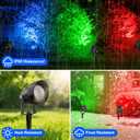 RGB Color Changing Spotlights Outdoor, LED Landscape Lighting with Remote/APP Control, Music Sync & Timing Mode, IP65 Waterproof Outdoor for Yard Garden Pathway Christmas Halloween, 4 Pack
