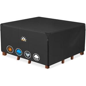 Amazon.com : Zettum Patio Furniture Cover Square - 52 Inch Outdoor Table Cover Waterproof & Heavy Duty, 600D Lawn Furniture Set Covers for Outside Dining Table and Chairs Seating Combo - 52 x 52 x 28 Inch : Patio, Lawn & Garden