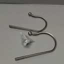 Mini Ball Curtain Holdbacks 2 Pack,Solid Zinc Alloy Wall Mounted Curtain Tiebacks & Hooks, Unique Shape Curtain Holders Modern Curtain Pull Backs for Drapes, Curtains,Brushed Nickel