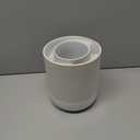 LE TAUCI Utensil Holder for Kitchen Counter, 7.3"+5.4" Fluted Ceramic Utensil Crock Organizer for Countertop, Heavy Large Holder for Spatulas, Spoons, Set of 2, Warm White Glaze