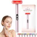 Face-Massager, Red Light Therapy for Face, 7 Colors Led Face Wand Light Therapy Facial Massager Tool (Rose Golden 17)