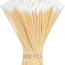 800 Pcs 6" Long Cotton Swabs  Extra Long Wooden Sticks  Large Bulk Wood Handle Cotton Tipped Applicators for Cleaning Makeup, Nail Polish, Electronics, Jewelry, Art & Crafts, Home and Pet Care