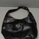 Faux Leather Tote Bag, Shoulder Bag for Women Satchel Handbag Crossbody Soft Women's Hobo Handbags (Black)