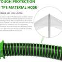 50FT Extra Long RV Sewer Hose, Heavy Duty TPE Camper Waste Drain Sewer Hose All-Terrain Flexible, Freeze Resistant, Commercial Grade for Large RVs & Motorhomes (50' Sewer Hose)