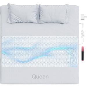 Grounding Mat for Bed, Grounding Pad for Sleeping, Reduce Anxiety and Inflammation, Pain Relief, Improve Energy - Pure Silver Fiber, Grounding Cord, Test Pen & Safety Adapter (Queen)Â Grounding Mat for Bed, Grounding Pad for Sleeping, Reduce Anxiety and Inflammation, Pain Relief, Improve Energy - Pure Silver Fiber, Grounding Cord, Test Pen & Safety Adapter (Queen)Â