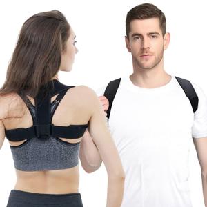 Posture Corrector for Women and Men, Adjustable Upper Back Brace, Breathable Back Support Straightener