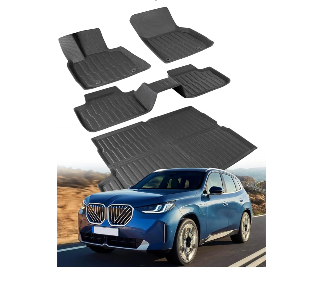 Floor Mats Compatible with 2025 2026 BMW X3 M50/30 xDrive, All Weather Protection TPE Rubber Floor Liners Accessory Custom Fit for 2026 BMW X3, Non-Slip Waterproof, Black