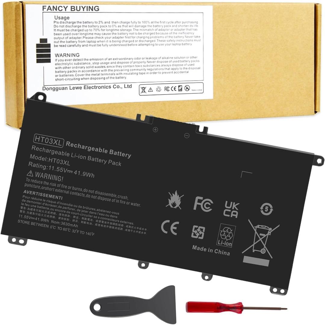 HT03XL L11119-855 HTO3XL Battery for HP 14M-DH0003DX 14M-DH1003DX 15T-DA000 15T-CS200 15-CW1XXX 15T-CS300 LPD1071 15-DB0004DX 15-DA0014DX Pavilion 15-DA 15-DB 15-DW 15-DY 14-CE 14-CF 14-DF 17-BY 17-CA