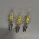 25W BA11 E12 Base 3-Pack Ultra Definition Soft White (2700K) 185 Lumen (2.3W = 25W) Dimmable Clear Flicker-Free Candelabra Light Bulbs