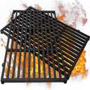19.5 inch Grill Grates for Weber Genesis Grill Parts, Genesis 300 Series Parts E310 E320 E330 S310 S320 S330 Gas Grill Cooking Grids, Cast Iron Grill Grates Replacement for Weber 7524 7528