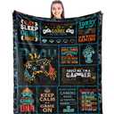Gamer Gifts for Boys/Men/Girls/Women, Best Gaming Gifts for Video Game Lover, Game Room Decor for Gamers, Birthday Gameboy Blanket for Teens/Kids Soft Throw 50" x 60"