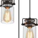 foucasal Kitchen Pendant Lighting Over Island Pendant Lights Black, Pendant Lighting Adjustable Farmhouse Ceiling 3 Light for Kitchen Island Dining Room Bedroom Living Room
