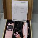 PATPET Dog Shock Collar with Remote - Waterproof Dog Training Collar for Small Medium Large Dogs with Beep, Vibration and 16 Static Levels Shock (Pink)