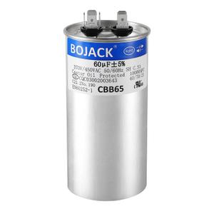 BOJACK 60 uF 5% 60 MFD 370/450 V CBB65 Round Run Start Capacitor for AC Motor Run or Fan Start and Cool or Heat Pump Air Conditioner