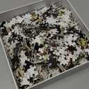 Wildflowers Puzzles for Adults 1000 Pieces, PICKFORU Wildflower Pages Jigsaw Puzzle, Vintage Book Puzzles for Book Lover, Plant Floral Flowers Puzzle as Home Decor