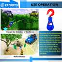 YATOINTO 8 ton Snatch Block with Hook, 6" Sheave 3/4" Inch Wire Rope Snatch Block, 17,600lbs Snatch Pulley for Rollback Wrecker Car Hauler Winch