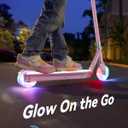 Gyroor KS2 Kids Electric Scooter – 5 MPH Safe Speed, Foot Sensor Start, LED Lights, Adjustable Handlebar, 2 Hr Fast Charge, UL2272 Certified, Ages 6–12, 121 lb Max Load