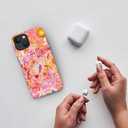 Case for iPhone 14 Pro,Frosted Case for Women Girls,Drop Scratch Protective Cover-Colorful Summer Collage Sea Beach