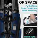 findway Golf Travel Bags for Airlines with Wheels and ABS Hard Case Top, Protect Your Clubs, Waterproof 1680D Oxford Fabric and Oversize Tank Wheels, Lightweight and Easy to Maneuver