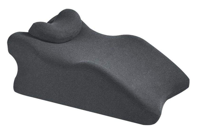 Memory Foam Wedge Pillow for Sleeping, Reading and Back Support, Intimacy Pillow Ergonomic Bed Pillow for Acid Reflux, Back Pain Relief with Washable Cover- Dark Grey