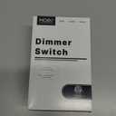 MOES Digital Dimmer Light Switch, 3 Way & Single Pole Dimmable Switches for LED,CFL,Incandescent,Halogen, 600Watt Max, No Neutral Wire Required, ON/Off Switch with Dimming Buttons (1 Pack, White)