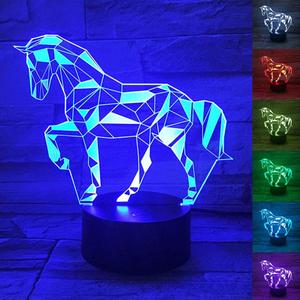 3D Horse Decor Lamp Gift with Remote, 7 Colors Changing Night Light Birthday Toys for Kids Girls Boys, Horse Lovers