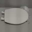 Bemis 730SLEC Slow Close Toilet Seat, Easy Clean Hinges and Durable Plastic Seat, Made in USA, Round, White