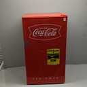 Nostalgia Coca-Cola Refrigerator with Freezer, 3.2 Cu. Ft., Adjustable Temperature Cools as Low as 32 Degrees, Bottle Opener, Ice Cube Tray, Scraper Included, Red