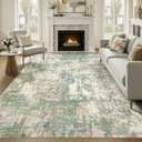 9x12 Area Rug Washable Large Neutral Modern Living Room Rugs