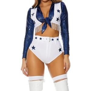 Forplay womens Seeing Stars Cheerleader Costume (Small/Medium, White)