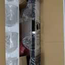 Vanity Lights for Bathroom Large 31.5", Farmhouse Rustic Vanity Light with Bubble Glass Shades, Black 4 Light Bathroom Lighting Fixtures Over Mirror, Bath Wall Sconce Home Decor