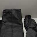 CAROMOP Luxury PU Leather Car Seat Covers Full Set-Waterproof Seat Protectors with Split Bench Seat Covers for Cars-Universal Cars Interior Covers for Sedans, SUVs, Pick-up Trucks (Black/Red Line)