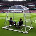 2-3 Person Sports Tent, Weatherproof All-Weather Shelter with Clear View & Adequate Headroom for Soccer, Baseball & Outdoor Events