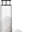 Loscarol Sugar Dispenser with Pour Spout, 17 oz Glass Sugar Shaker Jar or Creamer Dispenser Weighted Pourer for Coffee Bar,Tea & Baking, Sugar Container for Sugar, Honey, Syrup, for Home Kitchen (Black)