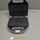 Spooky Mini Waffle Maker for Kids, Mini Pancake Maker Machine, Electric Small Waffle Iron, 8 Fun Character Waffle Maker, Gift for Christmas Halloween, White