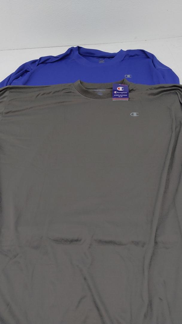 Champion T Shirts for Men Big and Tall - 2 Pack Performance Moisture Wicking Tee 5XLT